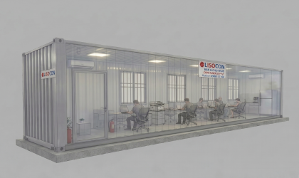 Container Văn Phòng 40feet Làm Site Office: Giải Pháp Điều Hành Cho Ban Chỉ Huy 6 - 8 Nhân Sự